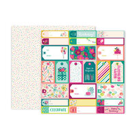Pink Paislee - And Many More Collection - 12 x 12 Double Sided Paper - Paper 4