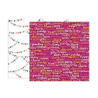 Pink Paislee - And Many More Collection - 12 x 12 Double Sided Paper - Paper 7