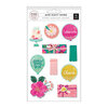 Pink Paislee - And Many More Collection - Layered Stickers with Glitter and Foil Accents