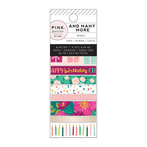 Pink Paislee - And Many More Collection - Washi Tape with Foil Accents