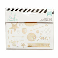 Becky Higgins - Project Life - Heidi Swapp Collection - Clear Stickers - Gold