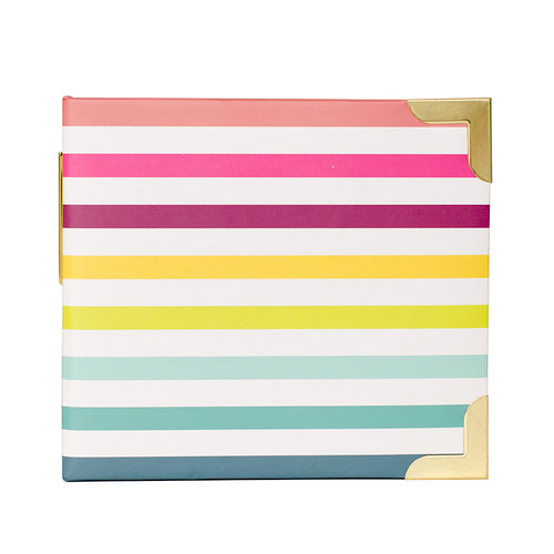 Becky Higgins - Project Life - Heidi Swapp Collection - Album - 4 x 4 D-Ring - Stripe