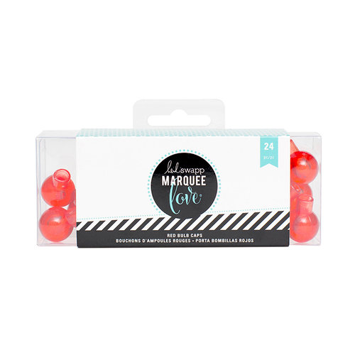 Heidi Swapp - Marquee Love Collection - Christmas - Extra Bulb Covers - Red