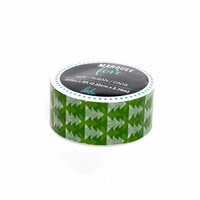 Heidi Swapp - Marquee Love Collection - Christmas - Green Tree Washi Tape - 0.875 Inches Wide