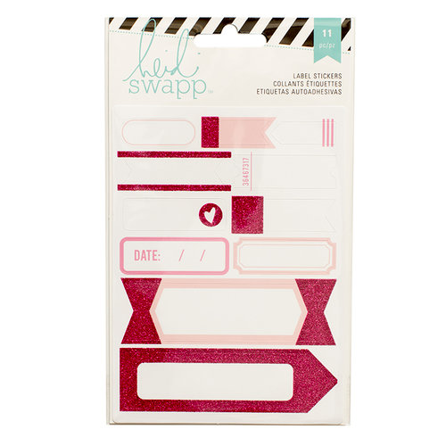 Heidi Swapp - Cardstock Stickers - Labels - Pink