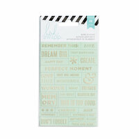 Heidi Swapp - Cardstock Stickers - Word Jumbles - Mint and Gold