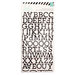 Heidi Swapp - Glitter Chipboard Stickers - Alphabet - Black