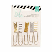 Heidi Swapp - Paper Clip Flags - Gold and Silver