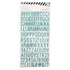 Heidi Swapp - Glitter Stickers - Alphabet - Teal