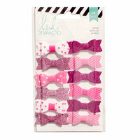Heidi Swapp - Fabric Bows - Pink and White