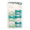 Heidi Swapp - Fabric Bows - Teal and White