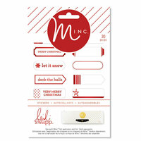 Heidi Swapp - MINC Collection - Christmas - Cardstock Stickers - Mini Labels