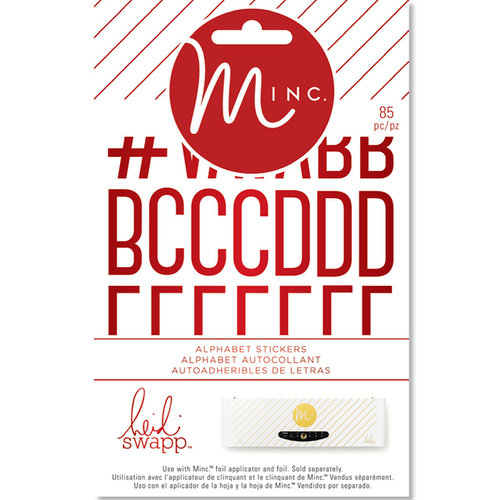 Heidi Swapp - MINC Collection - Christmas - Cardstock Stickers - Small Alphabet