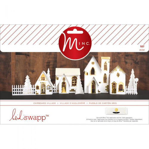 Heidi Swapp - MINC Collection - Christmas - Decor - 3 Dimensional Paper Village
