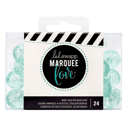 Heidi Swapp - Marquee Love Collection - Extra Bulb Caps - Etched Mint