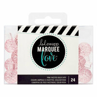 Heidi Swapp - Marquee Love Collection - Extra Bulb Caps - Etched Pink
