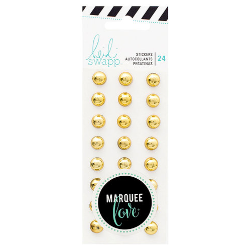 Heidi Swapp - Marquee Love Collection - Metal Studs - Gold