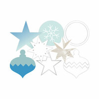 Becky Higgins - Project Life - Heidi Swapp Collection - Christmas - Die Cut Transparency Shapes - Winter