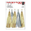 Heidi Swapp - Oh What Fun Collection - Christmas - Garland - Tassels - Silver and Gold Glitter