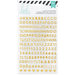 Heidi Swapp - Memory Planner - Glitter Stickers - Alphabet - Gold and Pink