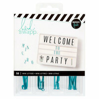 Heidi Swapp - LightBox Collection - Mini Alpha Inserts - Teal