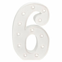 Heidi Swapp - Marquee Love Collection - Marquee Kit - 10 Inches - Number 6