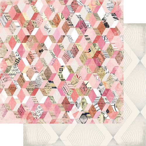 Heidi Swapp - Magnolia Jane Collection - 12 x 12 Double Sided Paper - Flea Market