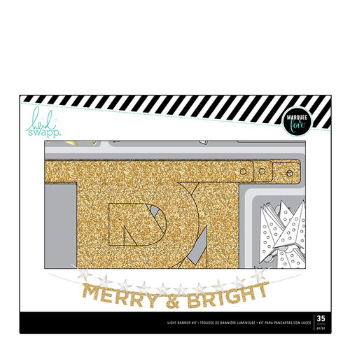 Heidi Swapp - Home for the Holidays Collection - Christmas - Banner Kit - Merry and Bright