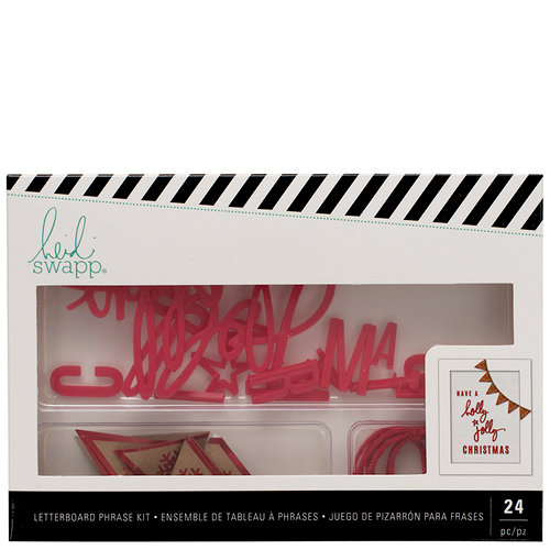 Heidi Swapp - Christmas - Letterboard - Phrase Kits - Holly Jolly - Red