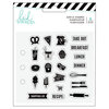 Heidi Swapp - Fresh Start Collection - Memory Planner - Clear Acrylic Stamps - Food