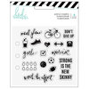 Heidi Swapp - Fresh Start Collection - Memory Planner - Clear Acrylic Stamps - Exercise