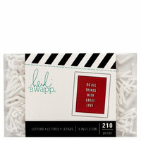 Heidi Swapp - Letterboard - Alphabet - .5 Inch - Sans Serif - White