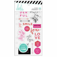 Heidi Swapp - Fresh Start Collection - Memory Planner - Clear Stickers - Elegant with Foil Accents