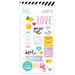 Heidi Swapp - Fresh Start Collection - Memory Planner - Clear Stickers - Playful with Foil Accents