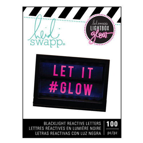 Heidi Swapp - LightBox Glow Collection - Mega Pack - Alphabet - Pink