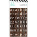 Heidi Swapp - Hawthorne Collection - Cardstock Stickers - Alphabet - Woodgrain