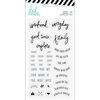 Heidi Swapp - Hawthorne Collection - Clear Acrylic Stamps - Phrase