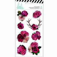 Heidi Swapp - Hawthorne Collection - Clear Stickers - Floral
