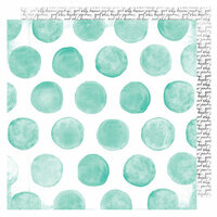 Heidi Swapp - Pineapple Crush Collection - 12 x 12 Double Sided Paper - Tidepool