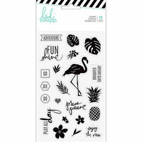Heidi Swapp - Pineapple Crush Collection - Clear Acrylic Stamps