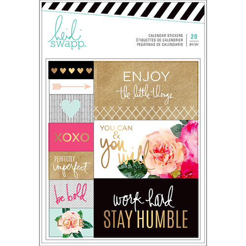 Heidi Swapp - Planner - Calendar Stickers with Foil Accents - Back to School