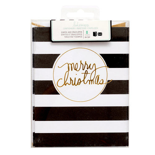 Heidi Swapp - Cards and Envelopes with Foil Accents - A2 - Merry Christmas