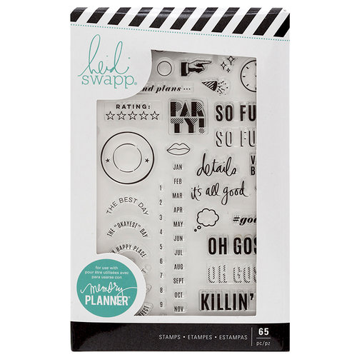 Heidi Swapp - Color Fresh Collection - Memory Planner - Clear Acrylic Stamps