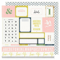 Heidi Swapp - Emerson Lane Collection - 12 x 12 Double Sided Paper - Easy Peasy