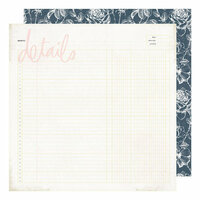 Heidi Swapp - Emerson Lane Collection - 12 x 12 Double Sided Paper - Details