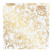 Heidi Swapp - Emerson Lane Collection - 12 x 12 Vellum Paper with Foil Accents - Floral