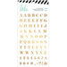 Heidi Swapp - Emerson Lane Collection - Cardstock Stickers with Foil Accents - Alphabet - Gold