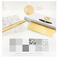 Heidi Swapp - MINC Collection - Reactive Paper Pad - 12 x 12 - White - 24 Pack
