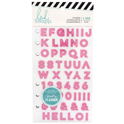 Heidi Swapp - Color Fresh Collection - Memory Planner - Alphabet Sticker Book