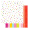 Heidi Swapp - Color Fresh Collection - 12 x 12 Double Sided Paper - Spectrum